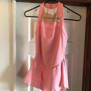 Del Arbour skating dress. Pink EUC SIZE adult 0-2!